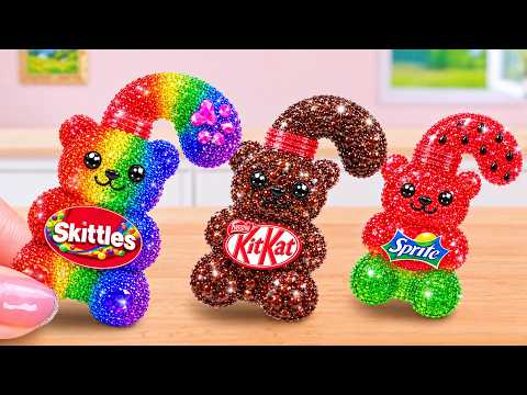 Stunning Rainbow Bedazzled Gummy Bear Jelly 🌈 How To Make Mini Rainbow Honey Jelly 🎇 Yummy Cakes