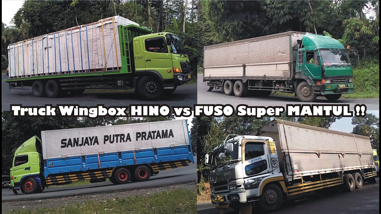  TRUCK  FUSO  vs  HINO TRUK  Tronton Trinton HINO 500 FUSO  