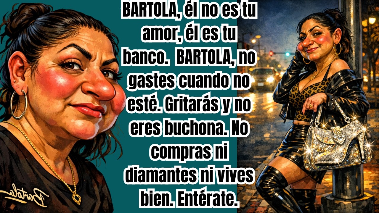 LA BARTOLA CON SU BOLSA DE QUINTA LISTA PARA LA ESQUINA