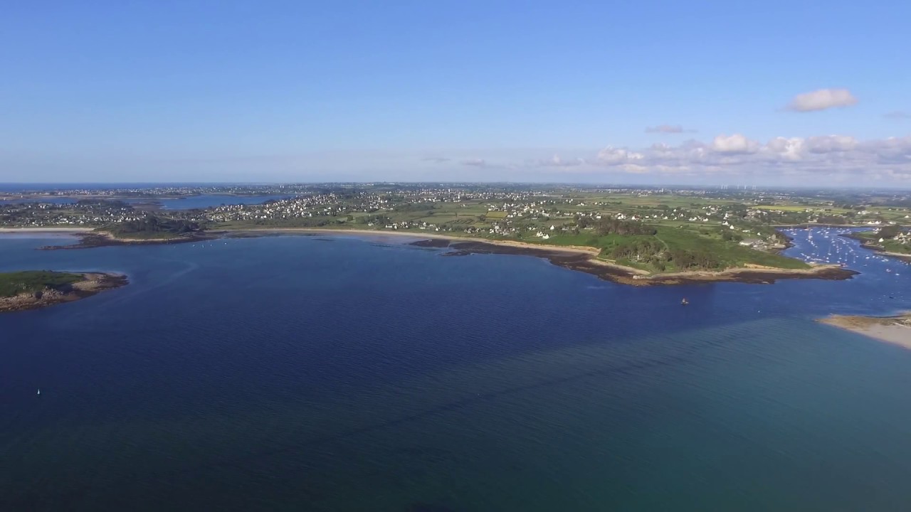 Vues aériennes Landéda, Saint Pabu et Aber Benoit.