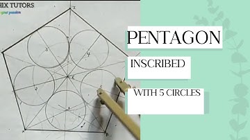 Inscribing 5 circles in a pentagon ( technical drawing)