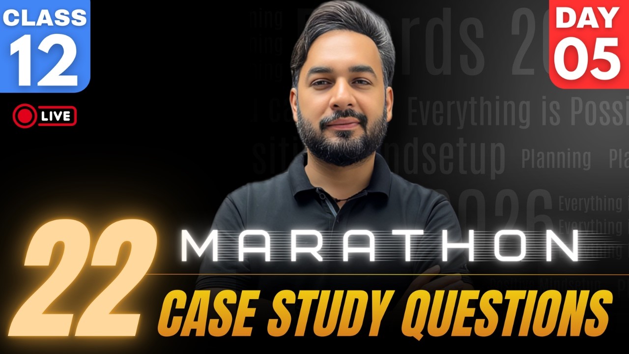 Case Study Important Questions Class 12 Maths | Most Important Questions 🔥 | CBSE Board Exams 2026