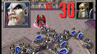 Dreadlord Vs 30 Footman Warcraft Iii