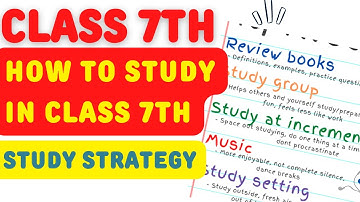 How to study in class 7th | class 7 study plan | hamari kaksha