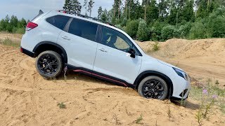 Новый Subaru Forester в спорт версии / Затестили в песках