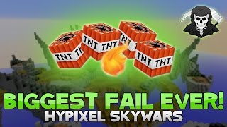 MY BIGGEST FAIL EVER + INSANE 9 KILL GAME! ( Hypixel Skywars )