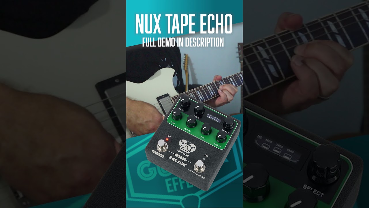 Vintage Tape Echo in a Pedal?! 📼 #NUX #TapeEcho #guitar