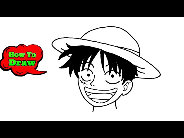 One-piece Luffy realistic drawing by Subaru_sama