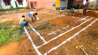 New Project Amazing With 35X17 Size House Foundation Marking