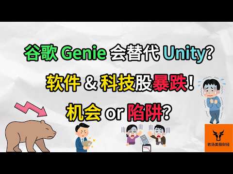 谷歌Genie会替代Unity吗? 软件 & 科技股为何暴跌? 机会 or 陷阱?【美股分析】