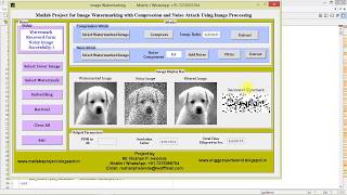 Information Image Watermarking with Compression and Noise Attack using matlab Update