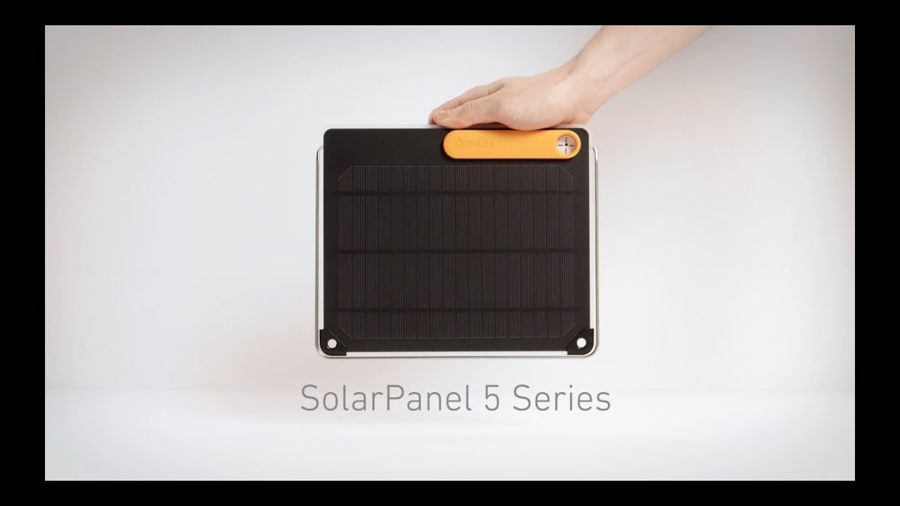 Meet the BioLite SolarPanel 5 Series