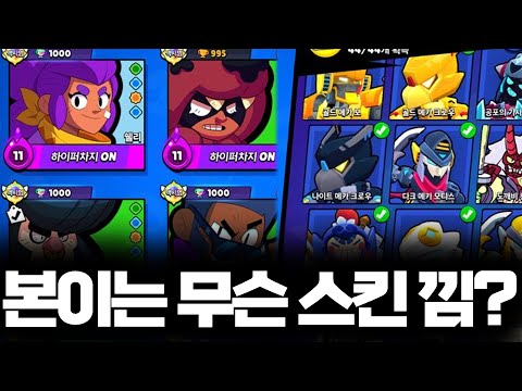 올 스킨 유저의 브롤러별 최애 스킨