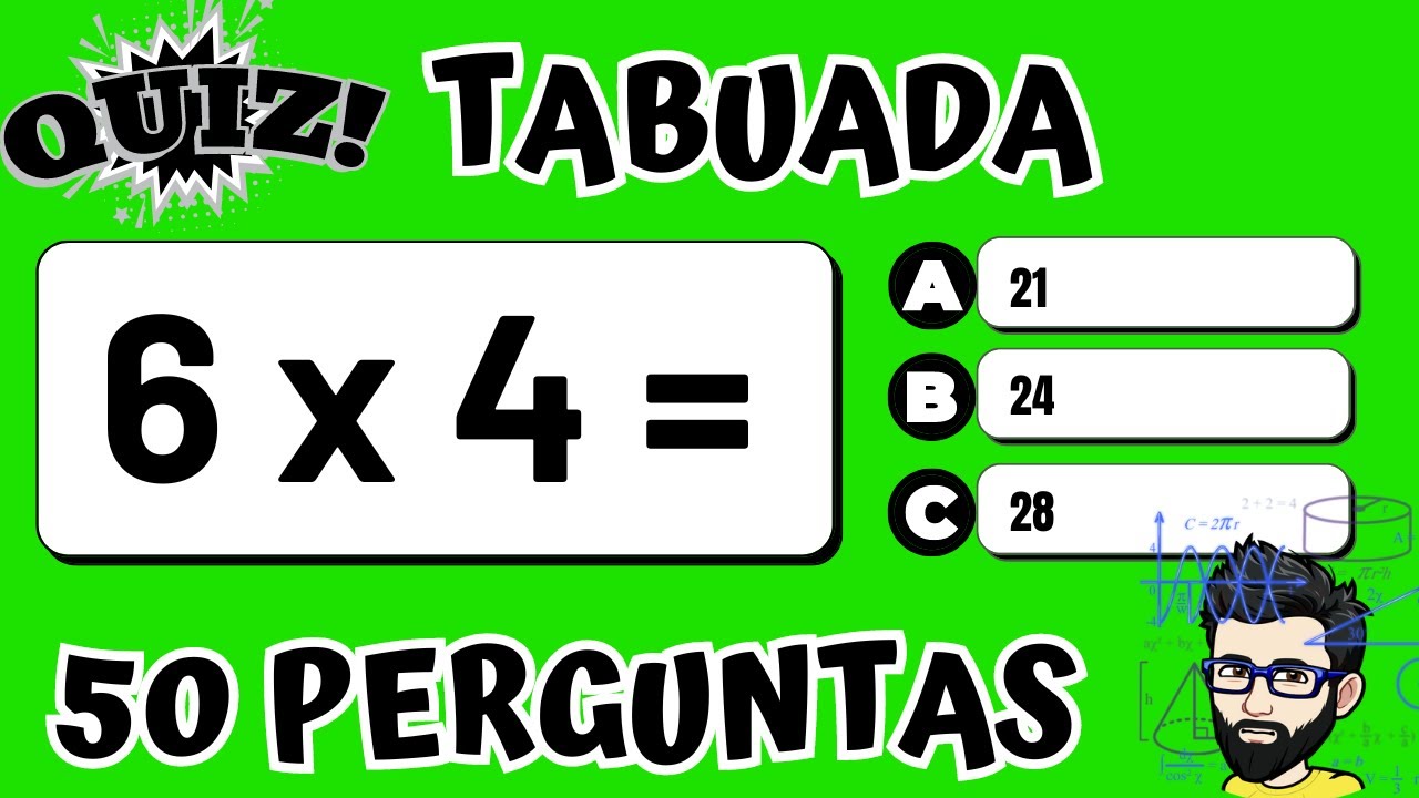 Tabuada do 5, você sabe todas ? #quiz #quizz #math #maths #matematicas