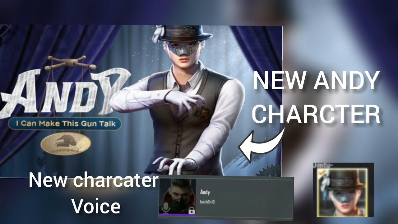 NEW ANDY CHARACTER VOICE IN PUBG MOBILE || PUBG MOBILE ||