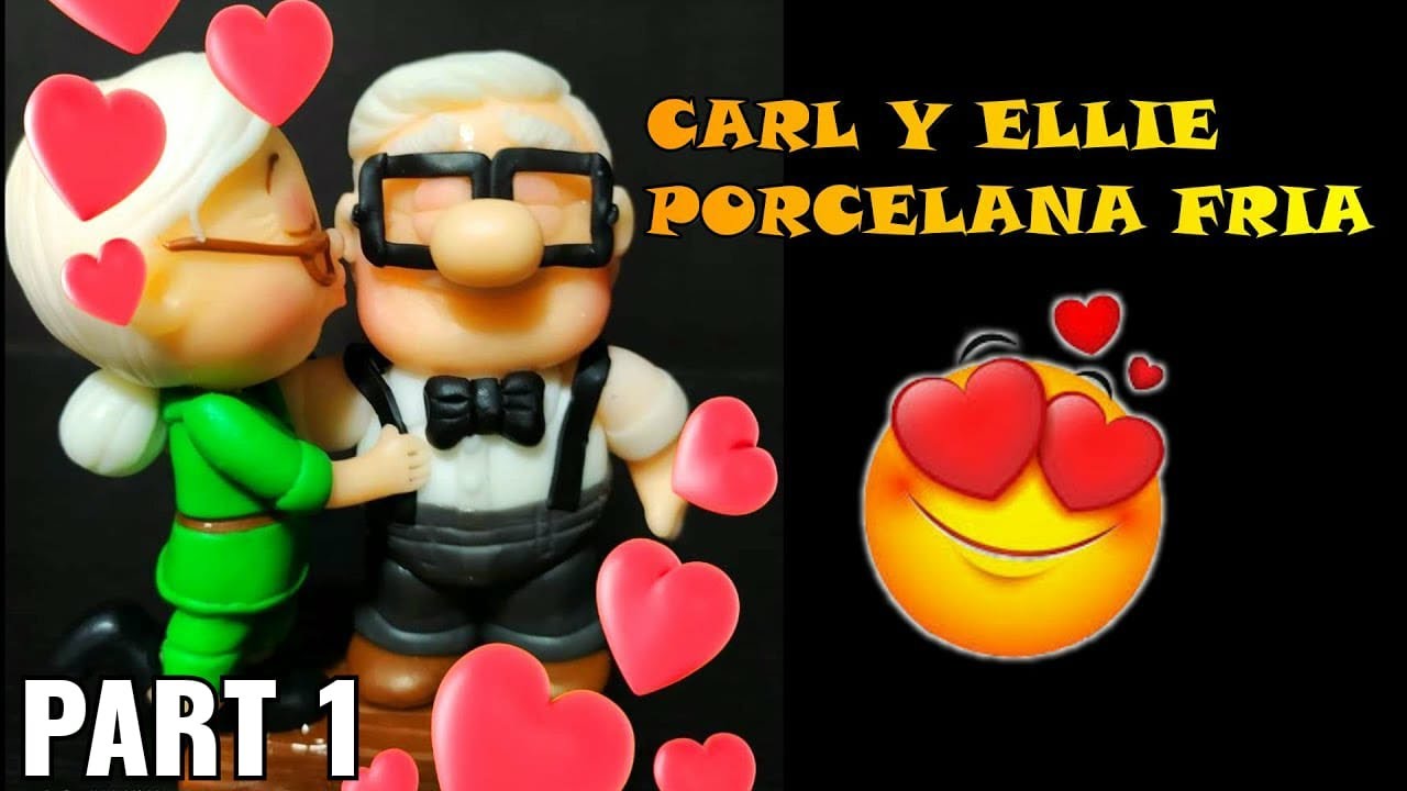 como hacer a CARL-ABUELOS UP-en porcelana fría-moracraft Part1