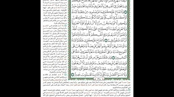 الصفحة٣٨من المصحف الشريف برواية حفص عن عاصم القارئ د.بريك سعد بريك- إجازة التجويد من الأزهر الشريف