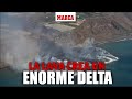 La lava del volcán de La Palma crea un enorme delta de 500 metros de ancho y decolora el mar I MARCA