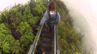 Stairway to Heaven (Haiku Stairs) in Oahu, Hawaii