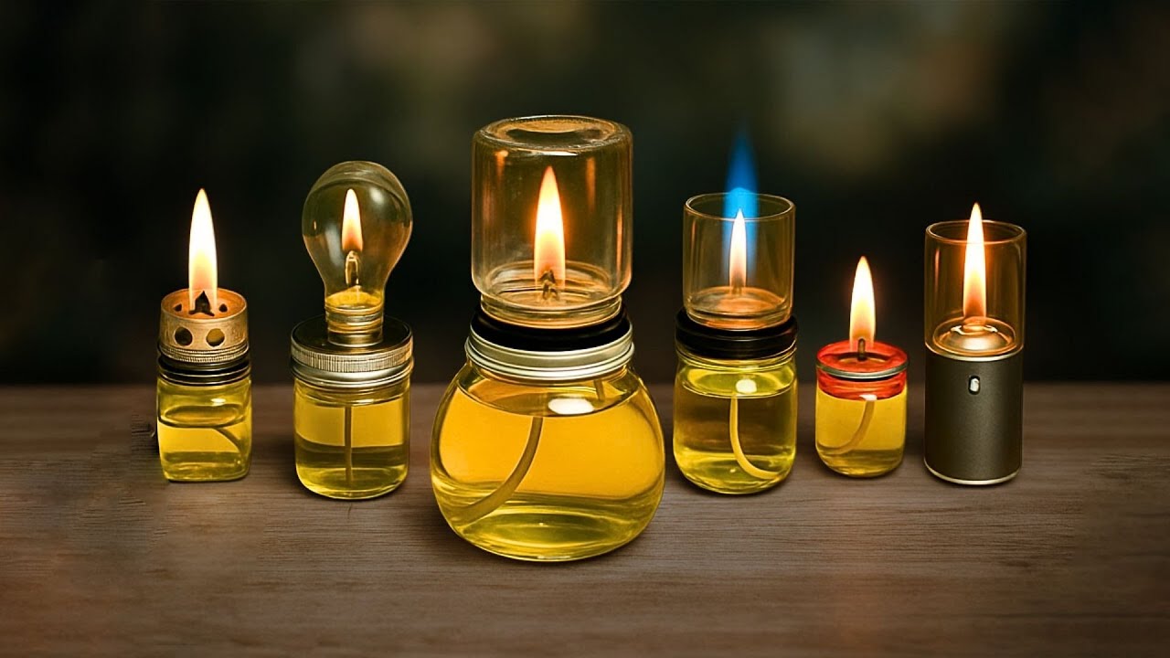 Top 10 DIY oil lamp hacks to survive any power outage🔥