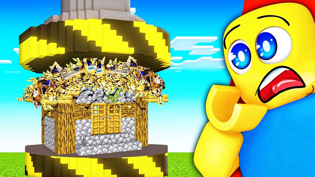 GIANT HYDRAULIC PRESS vs SONIC HOUSE