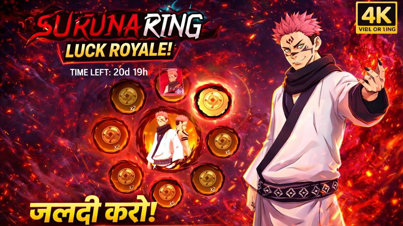 SUKUNA Takes Over FREEFIRE with DIAMOND LOOT and RING EVENT💎||🔥SUKUNA Invades FREEFIRE!