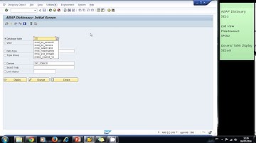 SAP ABAP Video Lesson 3.2: How to create Tables