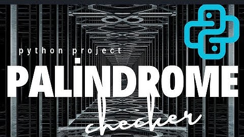 Build A Palindrome Checker in Python|Beginner Python Project   #pythonforbeginners #pythonbeginner  