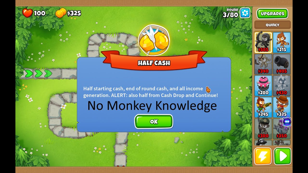 Monkey Meadow Map | Half Cash Mode | No Monkey Knowledge | Beginner BTD6