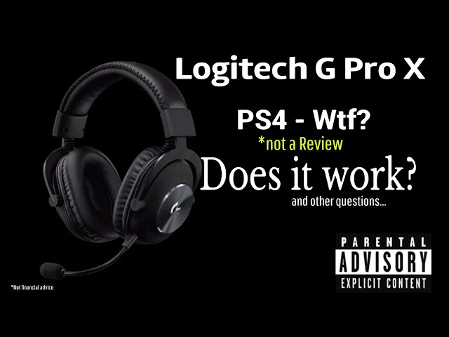 Afhankelijk opvoeder Tutor Logitech G Pro X - PS4 - Compatibility - YouTube