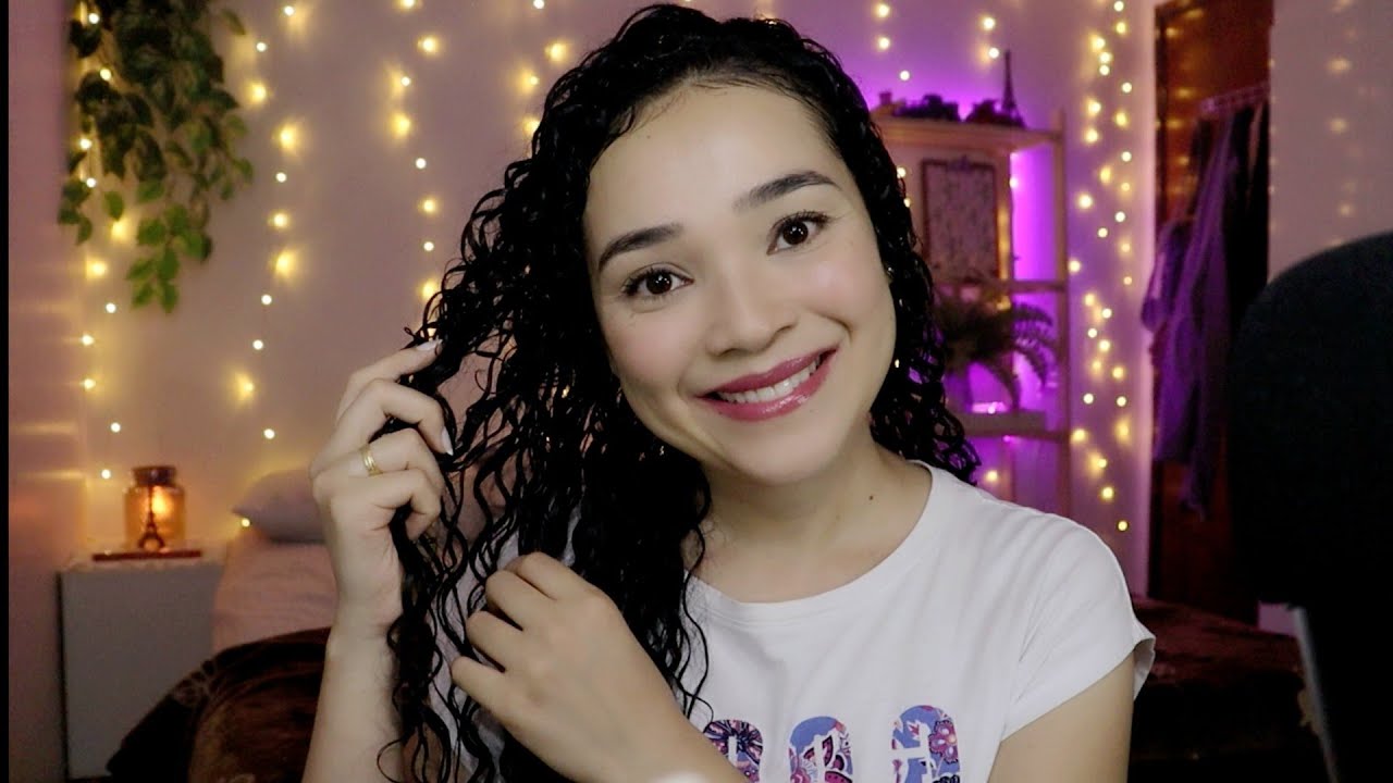 ASMR FINALIZANDO MEU CABELO #3 (Borrifador, Creme e Sussurros)