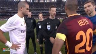 Seydou Keita Refuses to shake Pepe's Hand in Real Madrid Roma friendly   2015