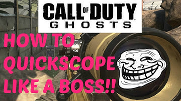★"How to QuickScope" Like a BOSS!! Best "COD" "GHOSTS" "QuickScope Montage" EVER! SON! TFA STYLE!