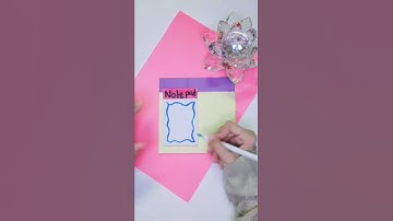 DIY NOTEPAD • how to make notepad • easy craft • #shorts
