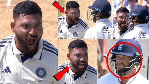 Siraj angry reaction infront of Ben Duckett after his wicket 😂