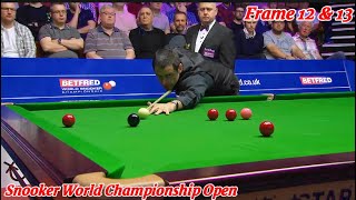 Snooker World Championship Open Ronnie O’Sullivan VS Ali Carter ( Frame 12 & 13 )