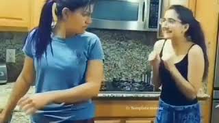 18+ content: Kindly continue watching only if ur 18 years old 2 Girls playing each other Funny Video