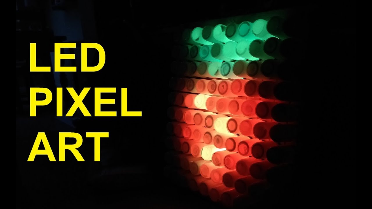 Using LEDs to create Pixel Art YouTube