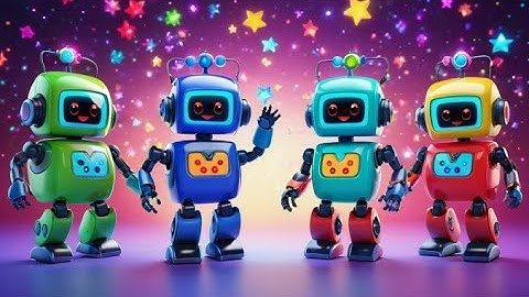Six Toy Robots Count to Ten | Counting Song for Kids | Learn Numbers with Dancing Robots and Beeps