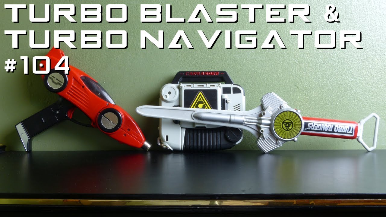 Turbo Ranger Blaster Ranger Review #104 Turbo Blaster, Turbo Sword & Carnavic - YouTube