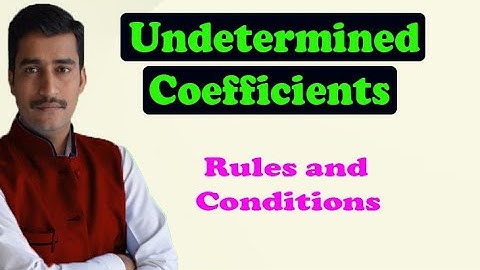 VTU Engineering maths 2 UNDETERMINED COEFFICIENTS RULES AND CONDITIONS || Advanced maths 2 examples
