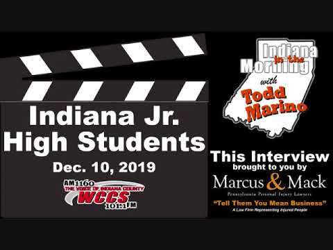 Indiana in the Morning Interview: Indiana Jr High Students (12-10-19)