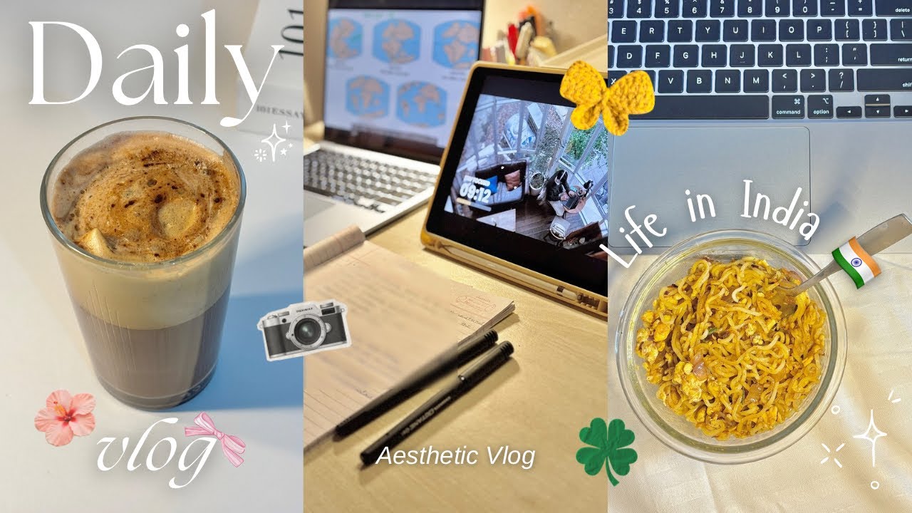 Эстетический ежедневный видеоблог из Индии 💌🇮🇳🎀 | Спокойный день дома, готовка, учеба и романтиче...