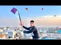 Caught kite on roof  kite catching  kite vlog