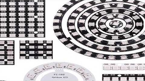 RGB LED Ring  1 3 4 7 8 9 12 16 24 32 Bits LEDs WS2812 5050 RGB LED Ring Lamp Light with Integrated