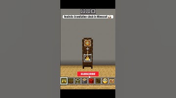 Realistic grandfather clock in Minecraft 🕰️ #minecraft #shorts