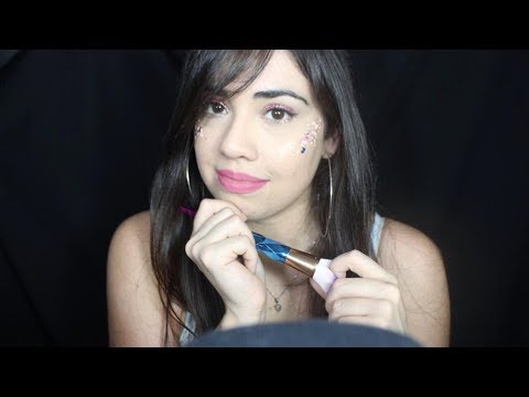 ASMR ✨ AMIGA TE MAQUIANDO COMO FADA - Tapping, sussurro