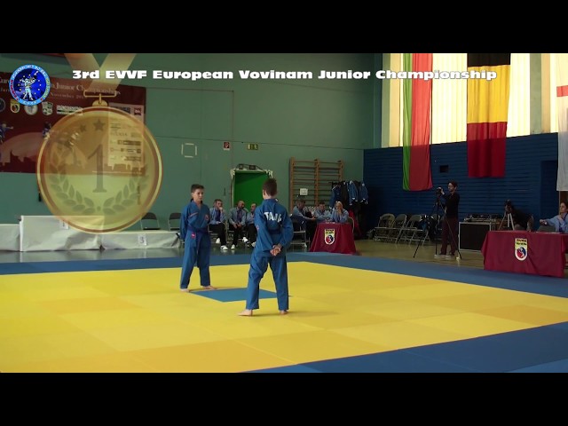 3rd EVVF European Vovinam Junior Championship | Song Luyen 1 GOLD MEDAL