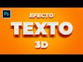 CÓMO HACER TEXTO 3D EDITABLE en PHOTOSHOP