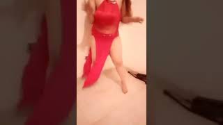 رقص مصريه بقميص نوم احمر جسم جامد